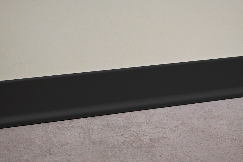 BLACK70 - Black PVC Skirting 70mm x 3/10mm